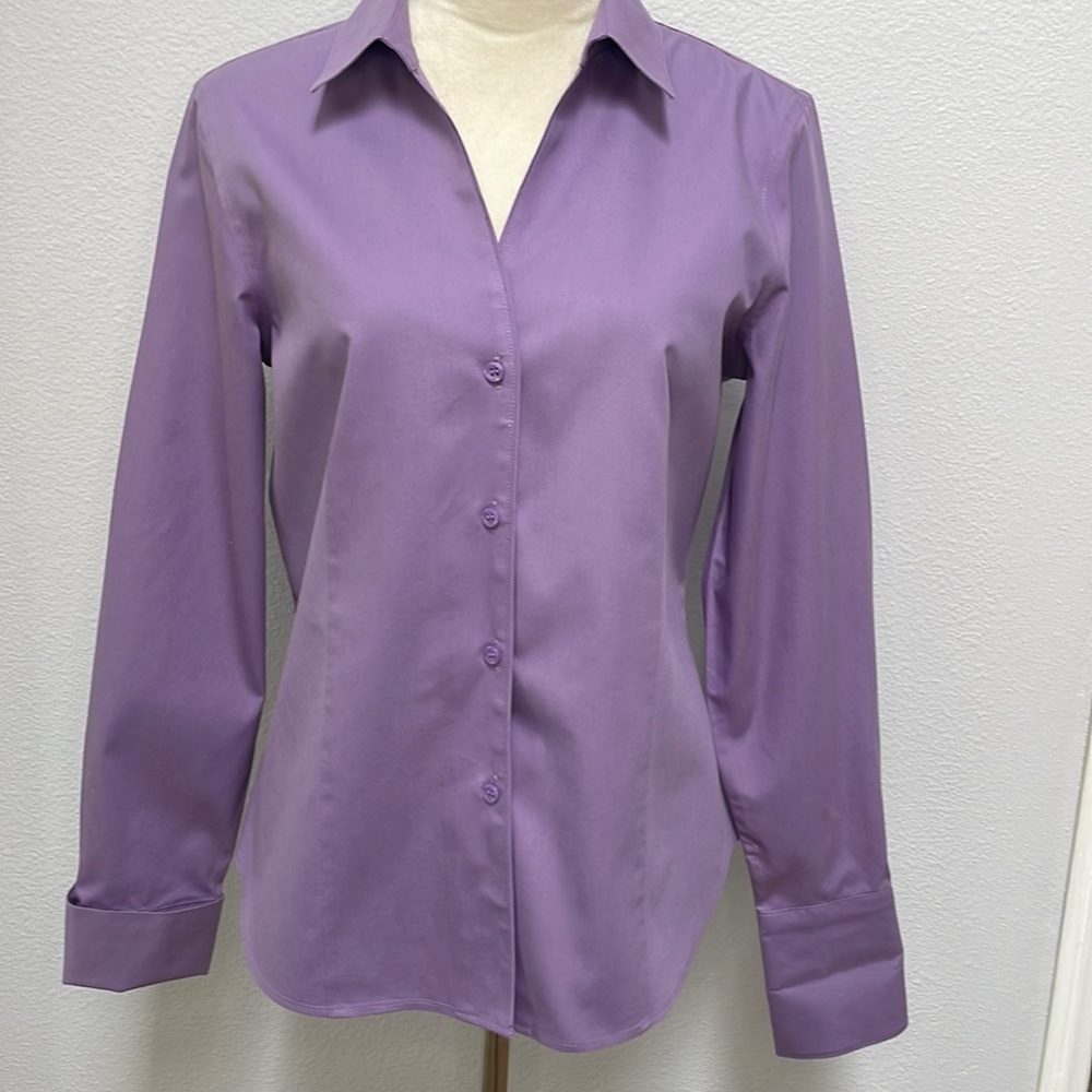Jones New York Anti Wrinkle Long Sleeve Button Up